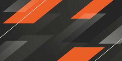 Abstract dark overlap background template design with shadow papercut pattern. Papercut background with simple orange shape and lines design. vector