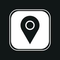 map pointer icon vector