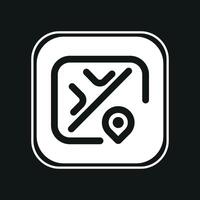 tactical map stock icon vector