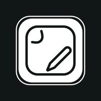 Square Stamp icon illustration vector