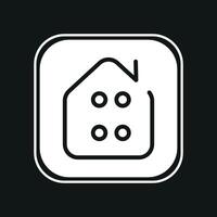 home icon on button vector