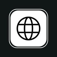 globe icon illustration vector