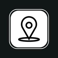 map pointer icon vector