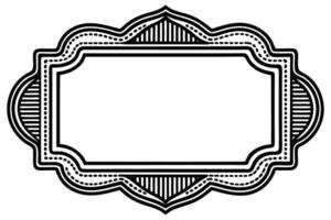 a black and white illustration of a frame vector