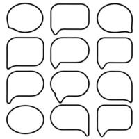 speech bubbles set of speech bubbles illustration vector