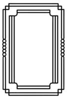 a black and white drawing of a frame vector