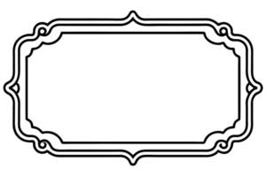 a black and white drawing of a frame vector