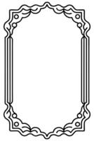 a black and white drawing of a frame vector