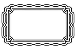a black and white drawing of a frame vector