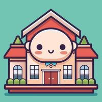 a cartoon character with a big house on top vector