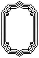 a black and white drawing of a frame vector