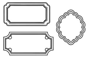 three different frames for a label vector