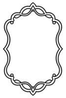 a black and white drawing of a frame vector