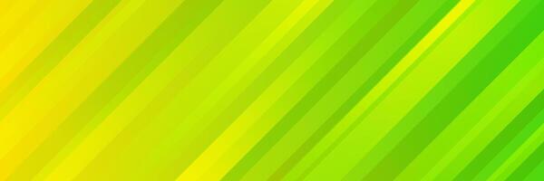 Bright green-yellow abstract dynamic banner background. Gradient texture with smooth stripes vector