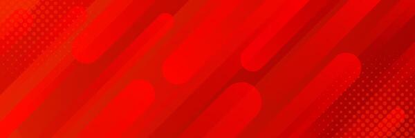 Abstract red dynamic banner background with halftone, modern template banner for sales, ads, business and others vector