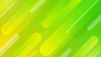 Bright green-yellow gradient abstract dynamic background with halftones vector