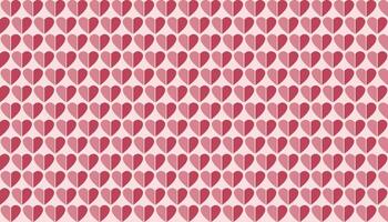Repeated color heart shapes. vector