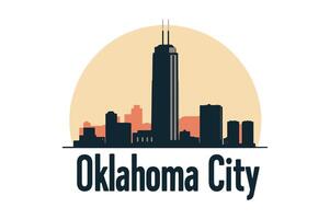 Devon Tower Oklahoma City Skyline vector