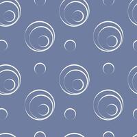 Seamless abstract pattern with rings on a blue background vector