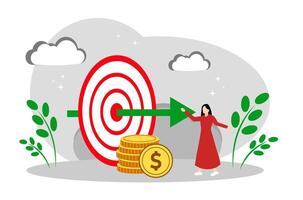 The concept of business promotion and targeted advertising vector