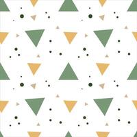 Seamless pattern with triangles on a white background vector