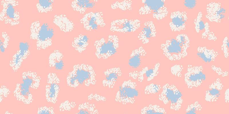 Dynamic seamless pattern featuring abstract spots on a pastel pink background. Minimalist animal-inspired plain print. Perfect ornament for fashion textiles, modern decor, creative branding designs
