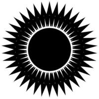 Free Circular Sun Frame Illustration vector