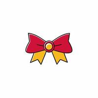 Elegant starveil bow design for celestial illustrations. vector