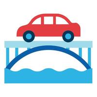 Free car bridge icon suitable for various vector