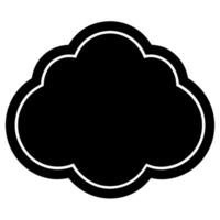 Free cloud icon in simple, flat style for various uses. vector