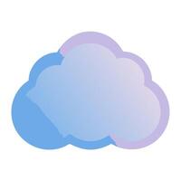 Free cloud symbol for logos, icons, and digital artwork. vector