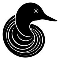 Free duck logo icon design for your branding vector
