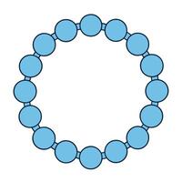 Free circular floral frame for design projects. vector