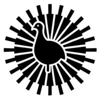 Free Turkey Bird Icon for Creative and Simple Artwork vector