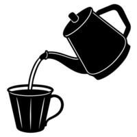Free hot beverage pot icon for logos and branding vector