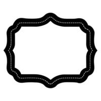Retro photo frame illustration for digital artwork vector