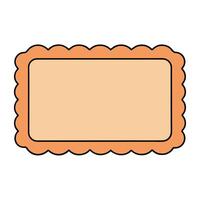 Minimalist photo frame graphic ideal for templates vector