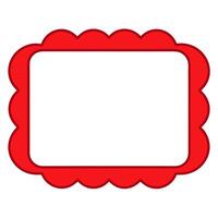 Elegant photo frame illustration for digital use vector