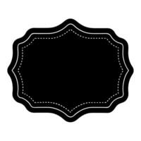 Free geometric frame silhouette perfect for digital art. vector