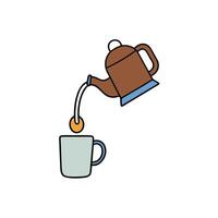 Free steaming coffee logo design for visual projects vector