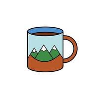 Free coffee cup icon for unique branding needs. vector