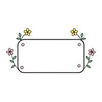 Elegant floral frame vector