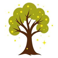 Simple tree for eco-friendly vector