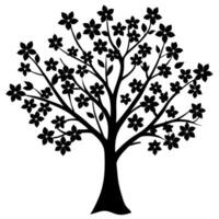A versatile tree silhouette image vector