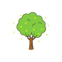 Green tree image perfect for projects. vector