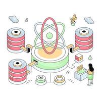 A creative design of data science vector