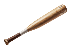 A baseball bat with a wooden handle png