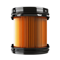 Black and Orange Filter Component Isolated on Transparent Background png