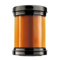 A black and orange filter on a transparent background png