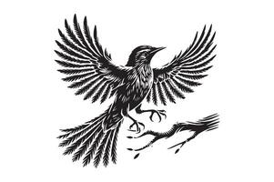 Sparrow Bird Silhouette Icons for Design Use vector